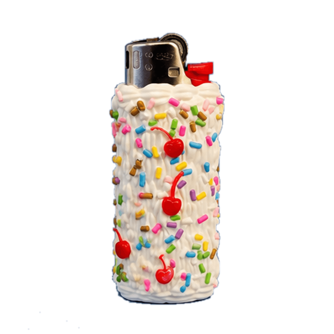 The Cake Lighter on a white background