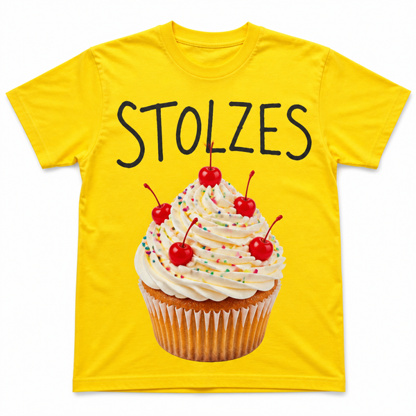 Cupcake Tee — Icing Yellow