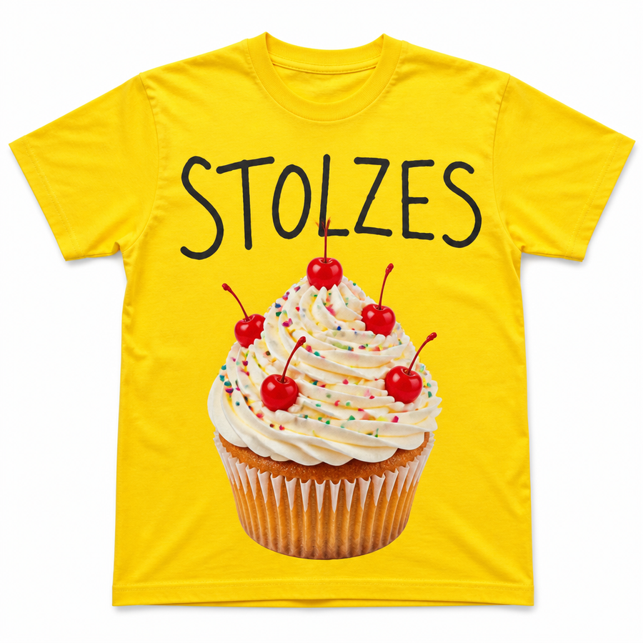 Cupcake Tee — Icing Yellow