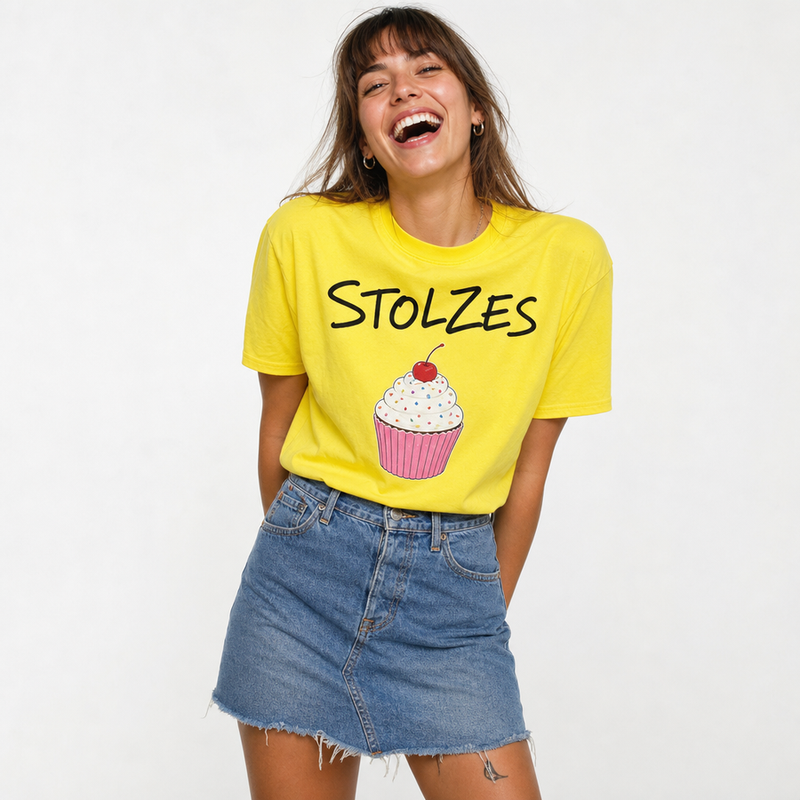 Cupcake Tee — Icing Yellow